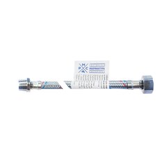 Подводка для воды 1/2"х1.2 м, г-ш, сталь, полимер, РМС