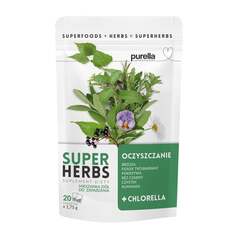 Purella Superfoods, Для очищения кожи, травяная смесь, 20 пакетиков