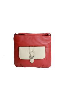 Сумка Jemma с контрастным карманом Eastern Counties Leather, красный
