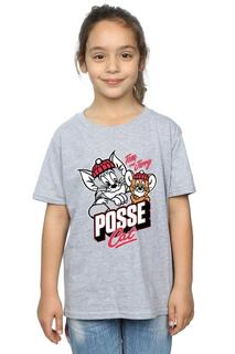 Хлопковая футболка Posse Cat Tom &amp; Jerry, серый
