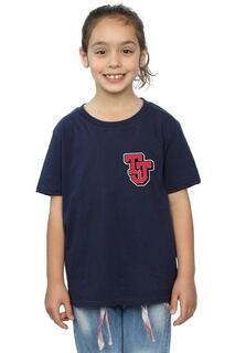 Хлопковая футболка с логотипом Collegiate Tom &amp; Jerry, темно-синий