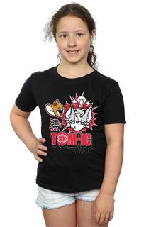 Хлопковая футболка Tomic Energy Tom &amp; Jerry, черный