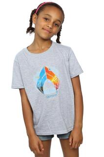 Хлопковая футболка с тропическим логотипом Aquaman DC Comics, серый