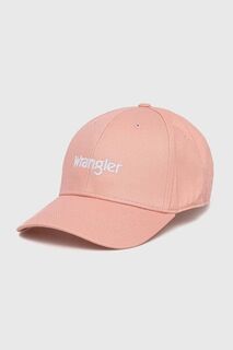 Хлопковая бейсболка Wrangler, розовый