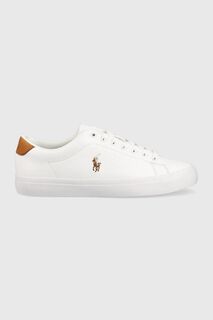 Кожаные кроссовки LONGWOOD Polo Ralph Lauren, белый