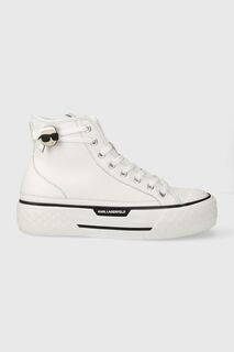 Кожаные кроссовки KAMPUS MAX III Karl Lagerfeld, белый
