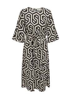 JDY Платье Sefa с геометрическим узором , серый