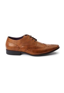 Элегантные туфли на шнуровке Brogue Next, цвет tan brown