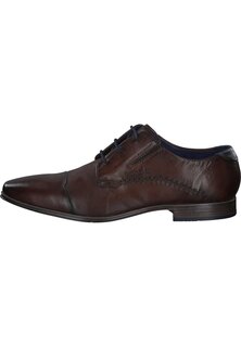 Элегантные туфли на шнуровке bugatti, коричневые