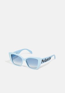 Солнцезащитные очки Alexander McQueen, светло-голубые