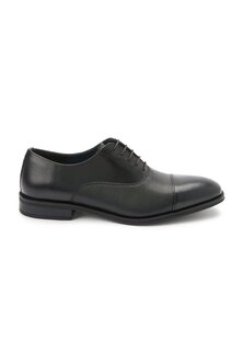 Элегантные туфли на шнуровке Leather Oxford Toe Cap Shoes Next, черный