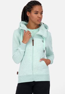 Толстовка на молнии Yasminak A Hooded alife &amp; kickin, цвет ice mint melange