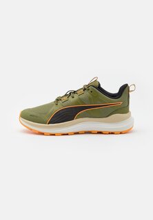 Кроссовки для бега по пересеченной местности Reflect Lite Trail Unisex Puma, цвет olive green/putty/clementine