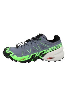 Кроссовки для бега по пересеченной местности Speedcross 6 Gtx Salomon, цвет flint stone/green gecko/black