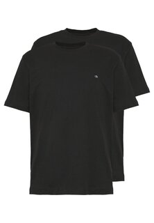 базовая футболка Logo 2 Pack Calvin Klein, цвет black/black