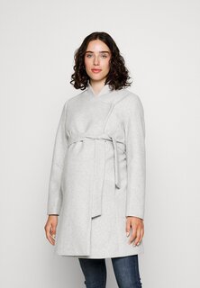 Пальто классическое Mlrox Coat MAMALICIOUS, цвет super light grey melange Mama.Licious