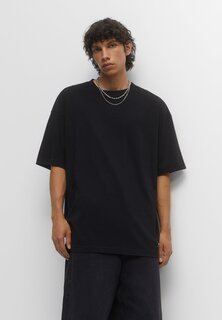 Базовая футболка Oversize Short Sleeve PULL&amp;BEAR, черный