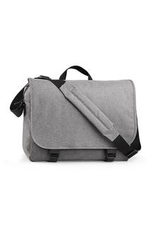 Двухцветная сумка-мессенджер Digital (отделение для ноутбука с диагональю до 15,6 дюйма) Bagbase, серый