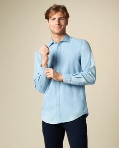 Мужская джинсовая рубашка J. HART &amp; BROS., светло-синий