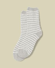 Полосатые женские носки из синели Nymos, черно-белый