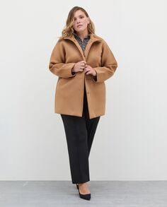 Пышное женское пальто с аквалангом Rosa Thea, светло-коричневый
