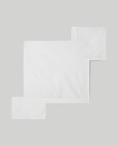 Комплект для кроватки из чистого хлопка с вышивкой, белый NO Brand
