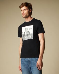 Мужская футболка с круглым вырезом из чистого хлопка J. HART &amp; BROS., черный