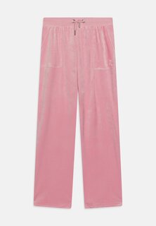 Спортивные брюки Tonal Embro Patch Pocket Wide Leg Juicy Couture, цвет pink nectar