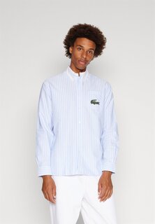 Рубашка Striped Maxi Contrast Collar Shirt Lacoste, цвет overview/white