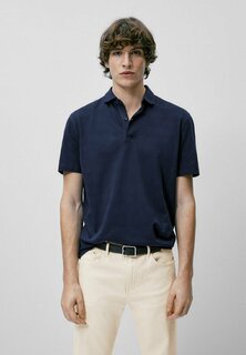 Рубашка-поло Massimo Dutti, синяя