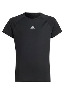 Базовая футболка adidas Sportswear, черная светоотражающая серебристая