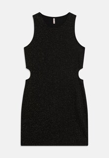 Летнее платье Kogbreda Glitter Cutout Dress Kids ONLY, черный