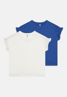 Базовая футболка Kogiris 2 Pack Kids ONLY, цвет cloud dancer/dazzling blue