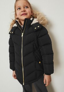 Зимняя куртка Shower Resistant Faux Fur Trim Short Padded Coat Next, черный