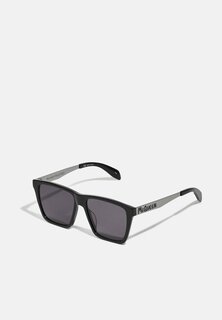 Солнцезащитные очки Alexander McQueen, черный/рутений/серый