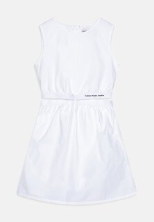 Летнее платье Minimalistic Tape Dress Calvin Klein Jeans, цвет bright white