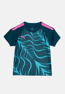 Спортивная футболка Individualliga Graphic Unisex Puma, цвет petrol/pink