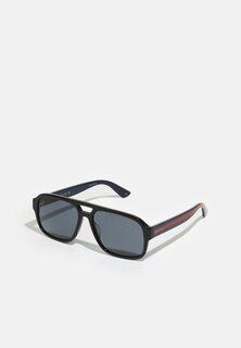 Солнцезащитные очки Gucci, черный/синий/серый