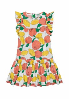 Летнее платье Summer MINOTI, цвет white orange yellow