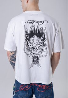 Футболка с принтом Ed Hardy, белая Ed Hardy