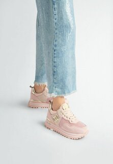 Низкие кроссовки With Micro Sequins LIU JO, розовый