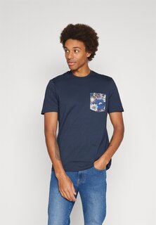 футболка с принтом Floral Print Pocket Lyle &amp; Scott, цвет dark navy