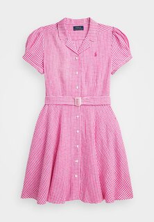 Платье-рубашка Day Dress Polo Ralph Lauren, цвет belmont pink / white