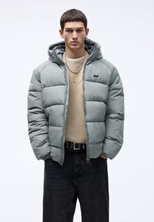 Куртка зимняя Weight Puffer PULL&amp;BEAR, цвет grey