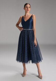 Элегантное платье Swing, темно-синее