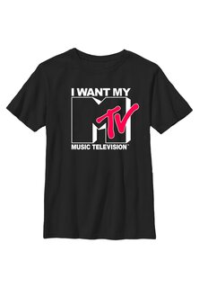 футболка с принтом Mtv Want Logo Henry Tiger, черный