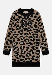 Трикотажное платье Dress Michael Kors Kids, цвет black stone