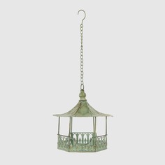 Кормушка Anxi jiacheng для птиц металлическая оливковая 26х26x58 см
