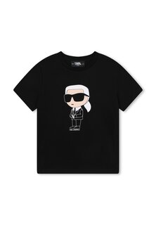 Футболка с принтом Sleeveless T-Shirt Karl Lagerfeld, черный