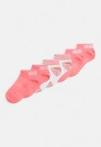 Носки Girls Mesh Sneaker With Lurex 6Pack Skechers, цвет pink glow mix